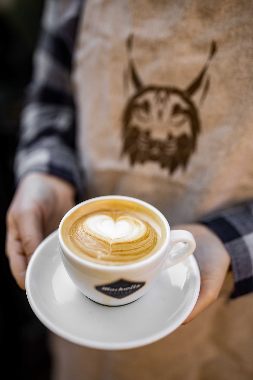 Barista-Kaffee mit Latte Art